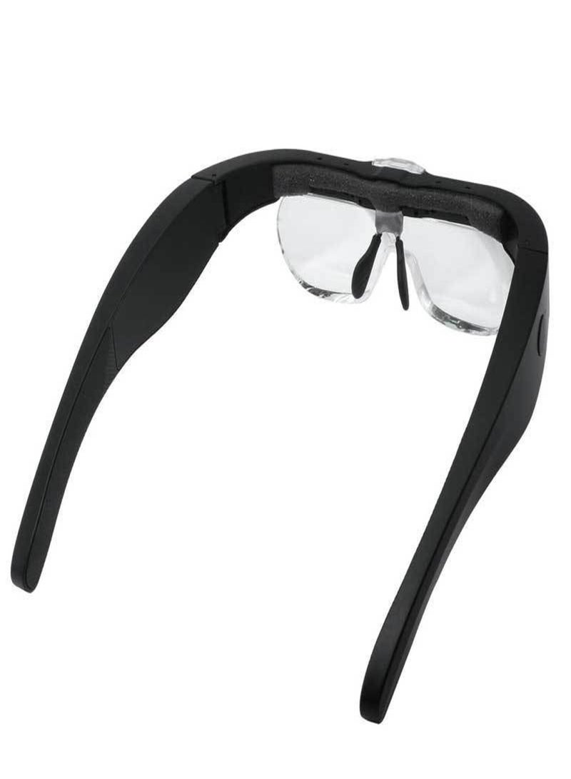 Magnifier Glasses Eye Loupe with LED Lighting USB Rechargeable Magnifying Glass for Jewelers Watchmaker - Image 4