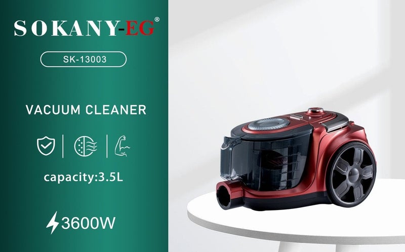 سوكاني مكنسه كهربائيه سوكاني 3.5لتر 3600وات SK-13003 - Image 2