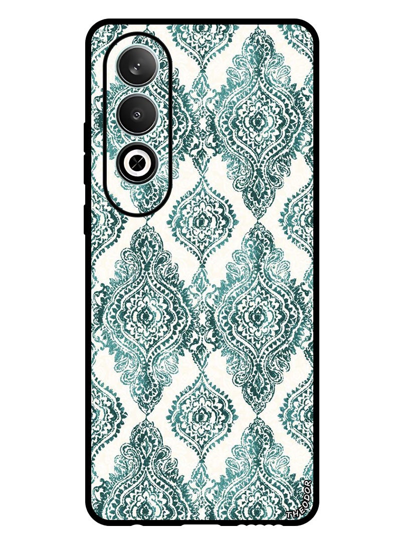 Theodor Protective Case Anti Scratch Shock Proof Bumper Cover For OnePlus Nord CE 4 Green Pattern - Image 1