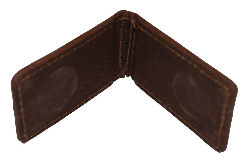 LB LEATHERBOSS Leatherboss Genuine Leather Slim Magnetic Minimalist Bifold Money Clip Cash Holder Wallet, Brown - Image 4