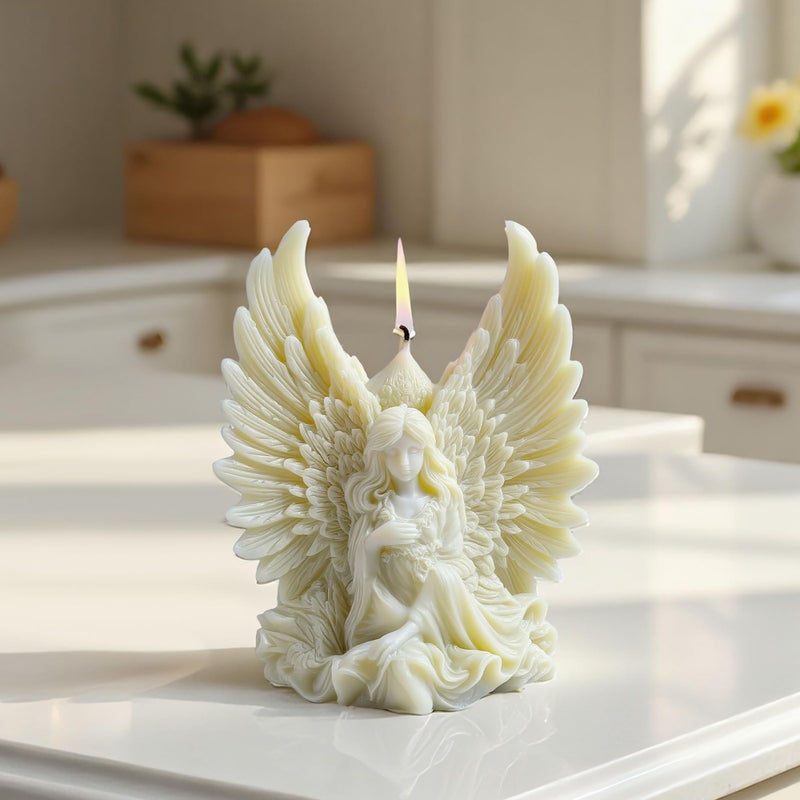 EVERELAM Angel Silicone 3D Flower & Rose Mold - Peony & Candle Mold for Resin, Clay & Soap Making - Craft Supplies - Image 5