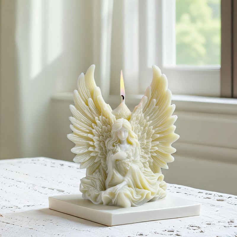 EVERELAM Angel Silicone 3D Flower & Rose Mold - Peony & Candle Mold for Resin, Clay & Soap Making - Craft Supplies - Image 3