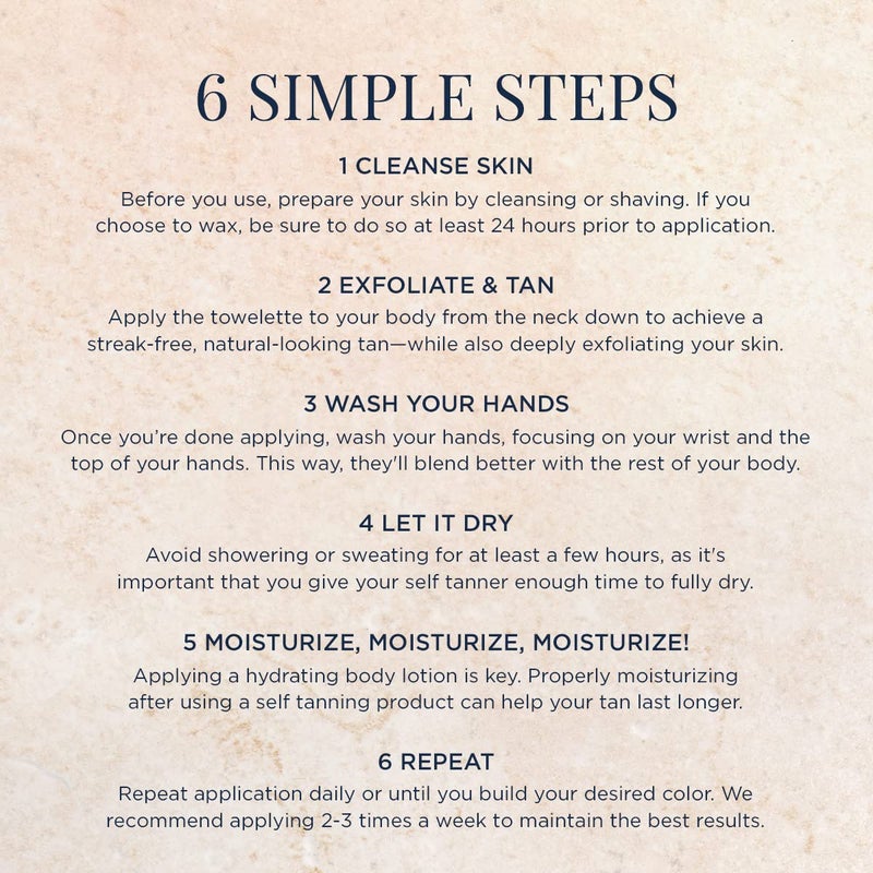 m-61 PowerGlow Peel Gradual Tan for Body | 1-Minute, 1-Step Exfoliating Body Peel To Build A Streak-Free Radiant Glow. With Glycolic and Salicylic Acid. Dermatologist & Allergy Tested - 10 Treatments - Image 5