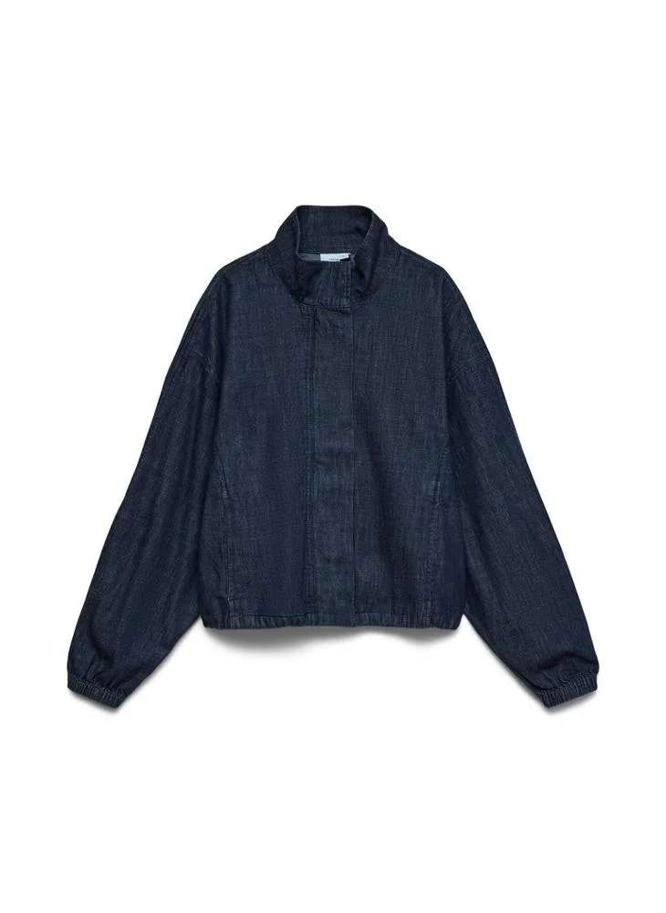 Vero Moda  Rima Long Sleeve Denim Bomber Jacket for Women | Best Price UAE