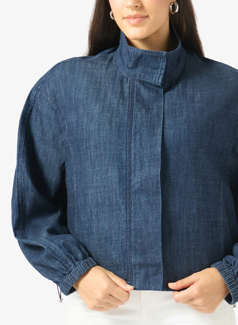 Vero Moda  Rima Long Sleeve Denim Bomber Jacket for Women | Best Price UAE
