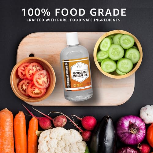33RD PARALLEL SOAP CO. Food Grade Mineral Oil (16 Oz) | Food Safe Cutting Board Oil for Butcher Blocks, Salad Bowls, Charcuterie | Kitchen Countertops Conditioner - Works on Wood, Marble, Granite, Soapstone | 16 OUNCES - Image 3