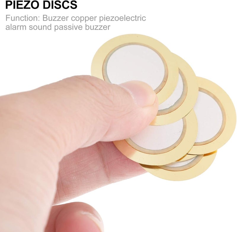 comfrt 50pcs 27mm Piezo Discs Acoustic Pickup Transducer Trigger Buzzer Piezoelectric Discs - Image 5