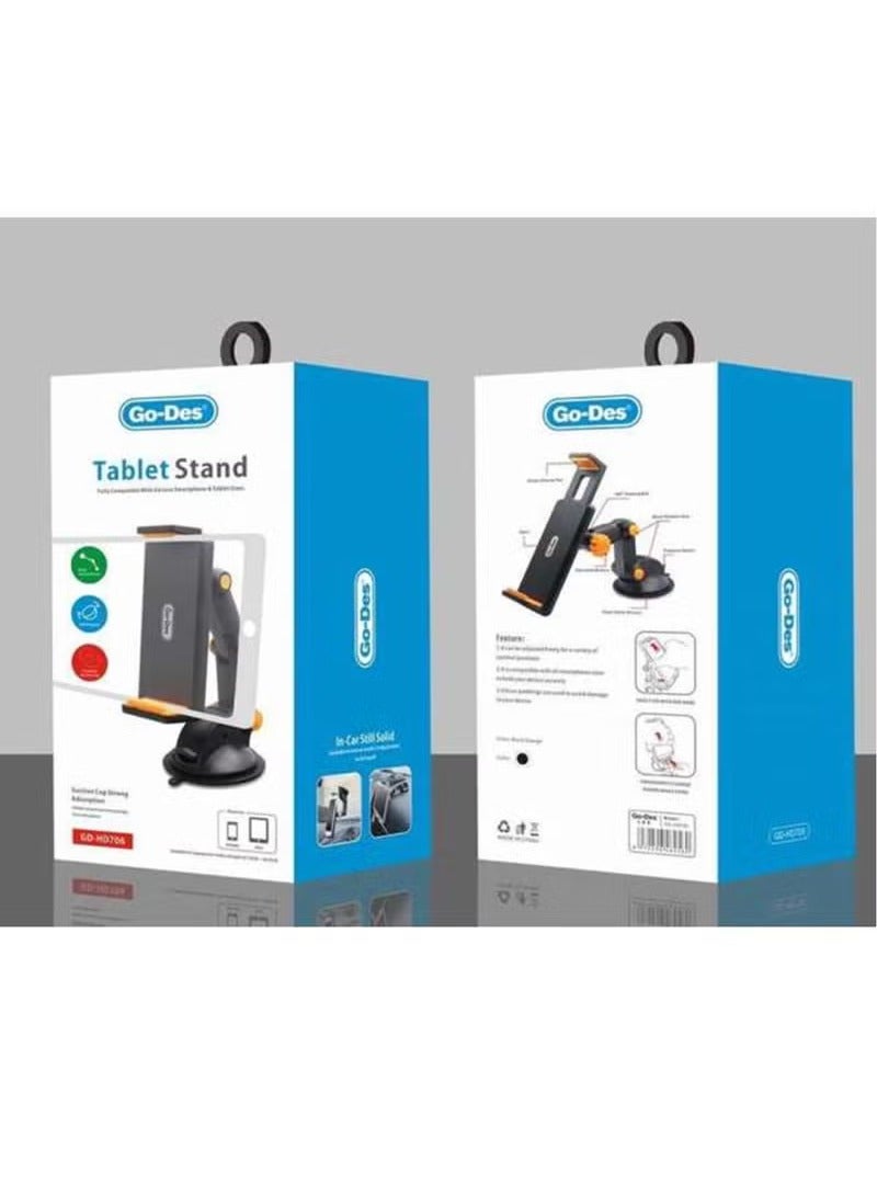 Go-Des Phone and Tablet Holder GD-HD706 - Black Orange - Image 3