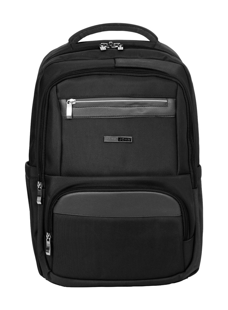 Parajohn 18 Inch Backpack for Men & Women, 600D Polyester Laptop Backpack with Multiple Compartments, Durable Zippers, Padded Shoulder Straps and Side Pockets, Diplomat Series - Image 1