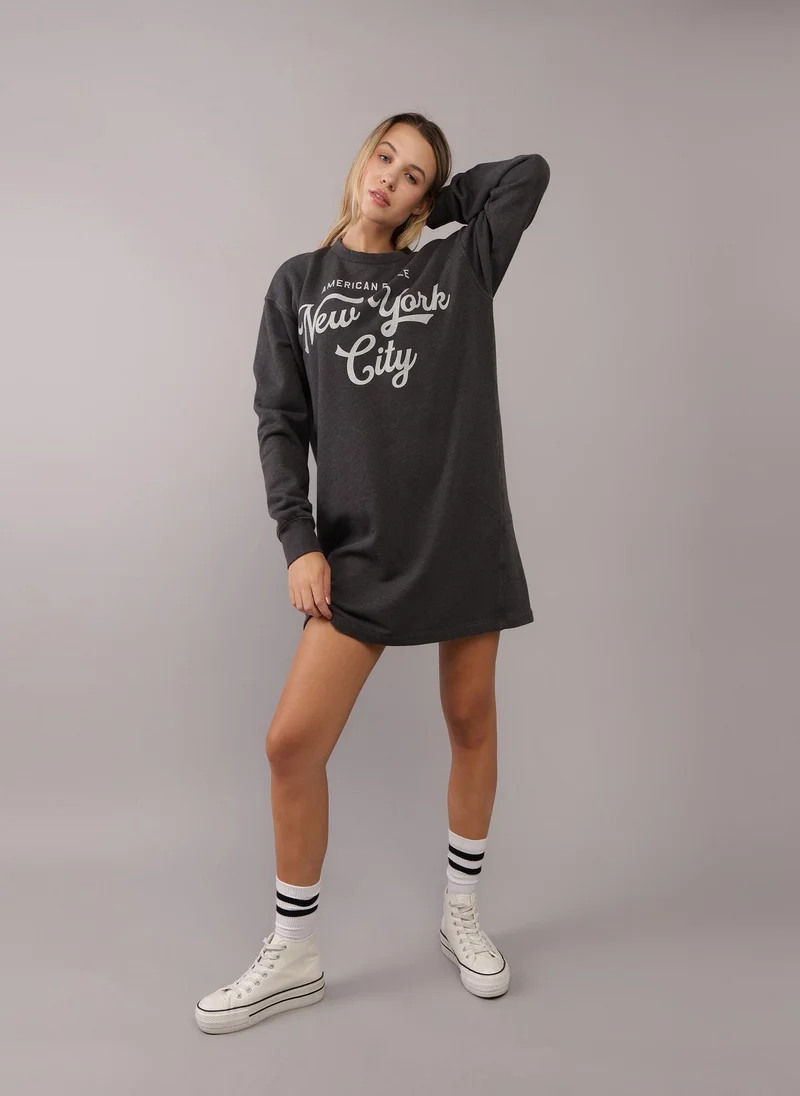 American Eagle Oversized Graphic Dress
