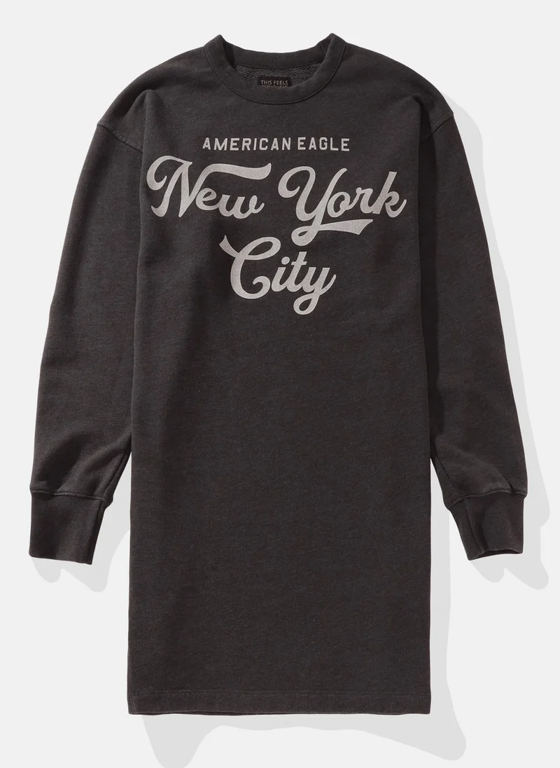 American Eagle Oversized Graphic Dress