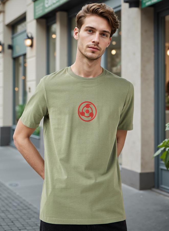 سبلاش فيڤ تيشيرت بطبعة كاكاشي بياقة دائرية - Image 3