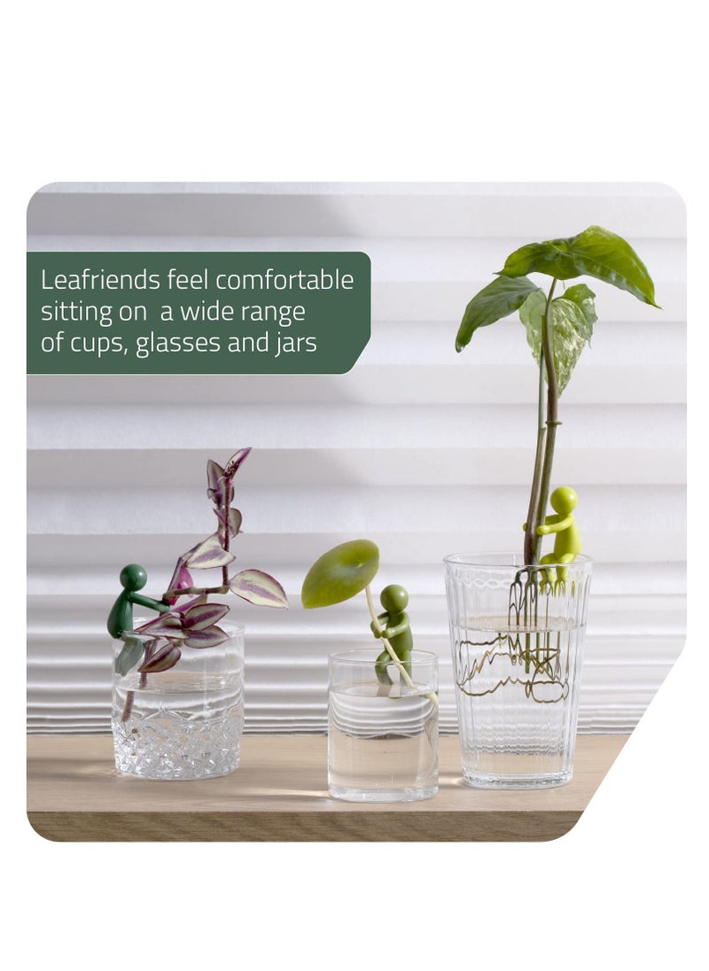 Excefore Leaf Friends, 3 Pcs Plant Propagation Buddy, Plant Support for Stems, Shoots, Sprouts and Cuttings, Plant Accessories Indoor, Cute Plant Supporters for Plant Propagation Station or Indoor Garden  - Image 3