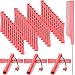 WILLBOND 48 Pieces Hair Perm Rods Short Cold Wave Rods Plastic Perming Irons Hair Curling Rollers Curlers with Steel Pintail Comb Rat Tail Comb for Hairdressing Styling Supplies051 InchPink - Image 2
