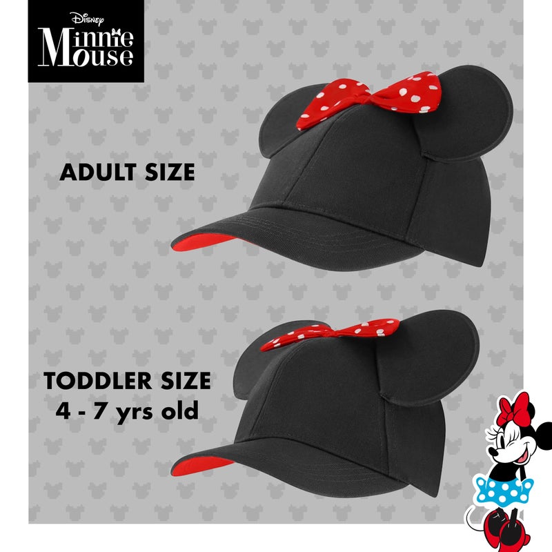 Disney ABG Accessories Girls Baseball Cap, Minnie Mouse Ears Hat Mommy & Me Adjustable Toddler Caps 2-4 - Image 5