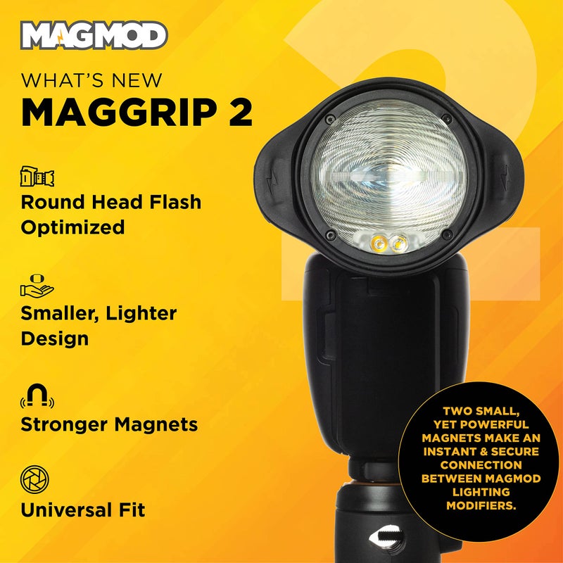 MagMod Starter Flash Kit 2 | Camera Speedlight Flash Diffuser | Magnetic Light Modifier Attachments | Lightweight MagMod Modifiers: MagGrip 2, MagSphere 2, MagGrid 2 | Superior Light Control - Image 3