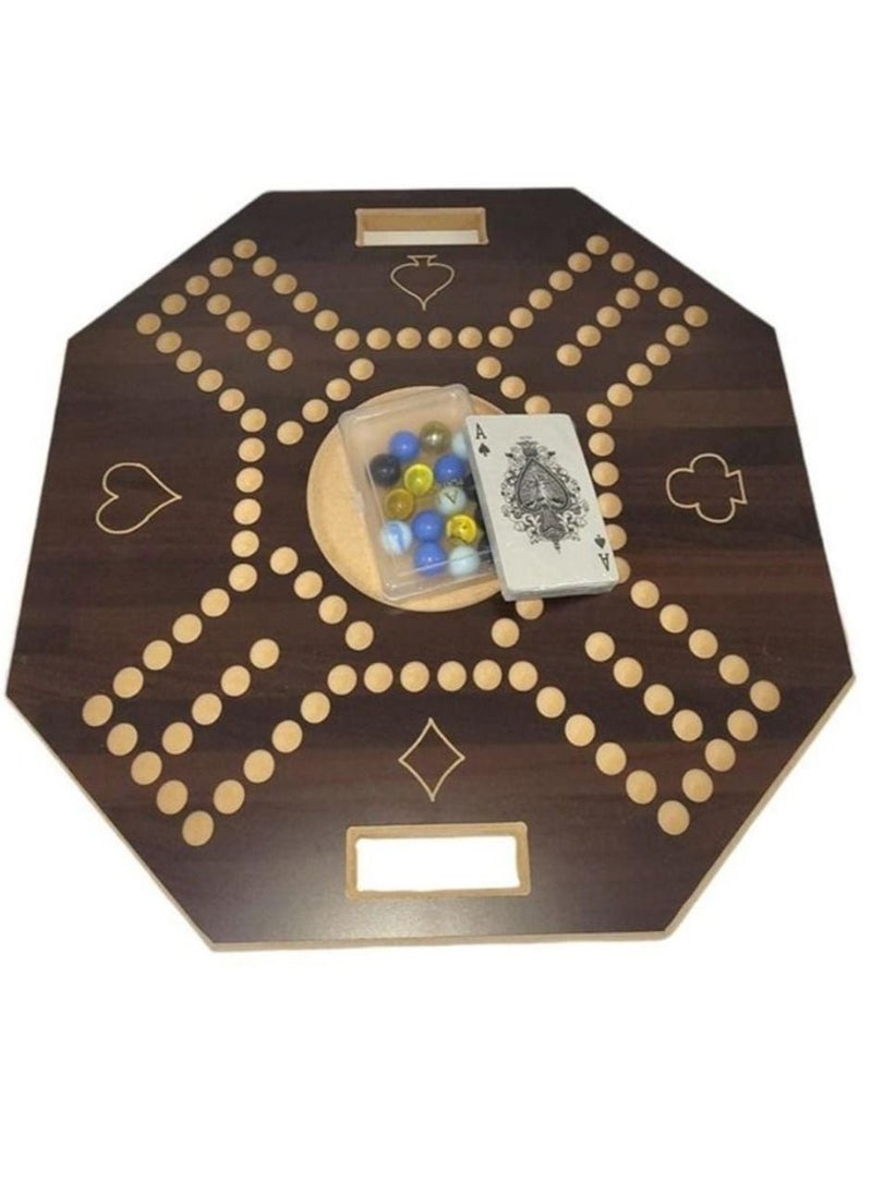 Durable and sturdy Jackaroo board and card game set with 16 marbles