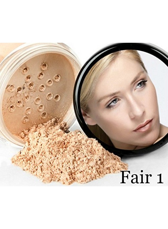 Sweet Face Minerals Fair 1 Foundation Mineral Makeup (30 Gram Jar) Matte Loose Powder Bare Face Cosmetics Full Coverage Long Lasting All Skin Types Spf 18 - Image 5