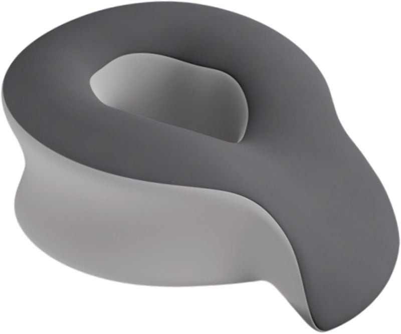 predolo Face Down Pillow Salon Massage Pillow Relax Removable Cover SPA Massage Pillow Face Massage Pillow SPA Airplane Trip Home, Grey - Image 1