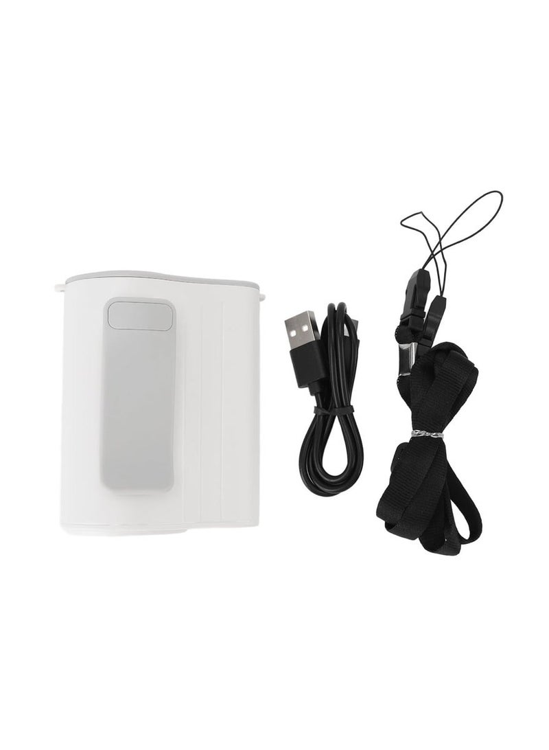 FEND Adjustable Portable Waist Fan – 4000mAh Rechargeable USB Cooling Fan, Versatile Clip-On, Neck & Waist Design, Ultra-Quiet Operation, Lightweight and Comfortable, Ideal for Outdoor Activities, Camping, Hiking, Travel, Sports, and Daily Use, Sleek White Color for Easy Portability - Image 3