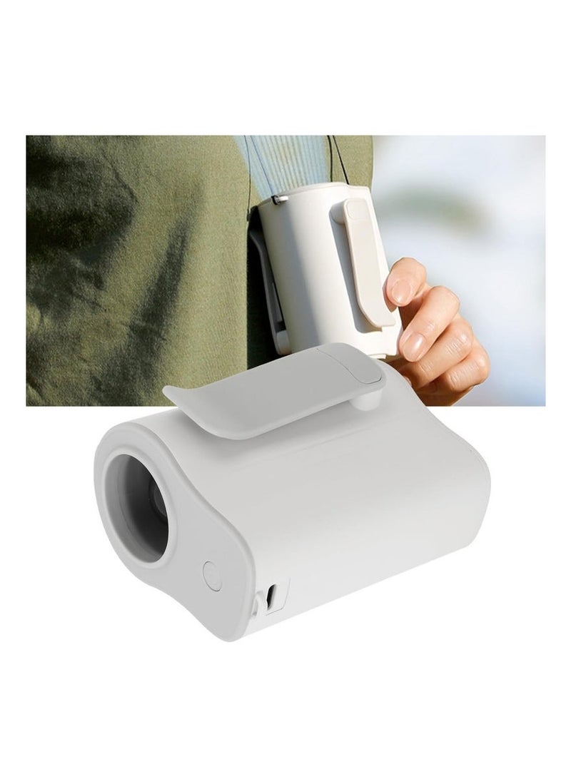 FEND Adjustable Portable Waist Fan – 4000mAh Rechargeable USB Cooling Fan, Versatile Clip-On, Neck & Waist Design, Ultra-Quiet Operation, Lightweight and Comfortable, Ideal for Outdoor Activities, Camping, Hiking, Travel, Sports, and Daily Use, Sleek White Color for Easy Portability - Image 4