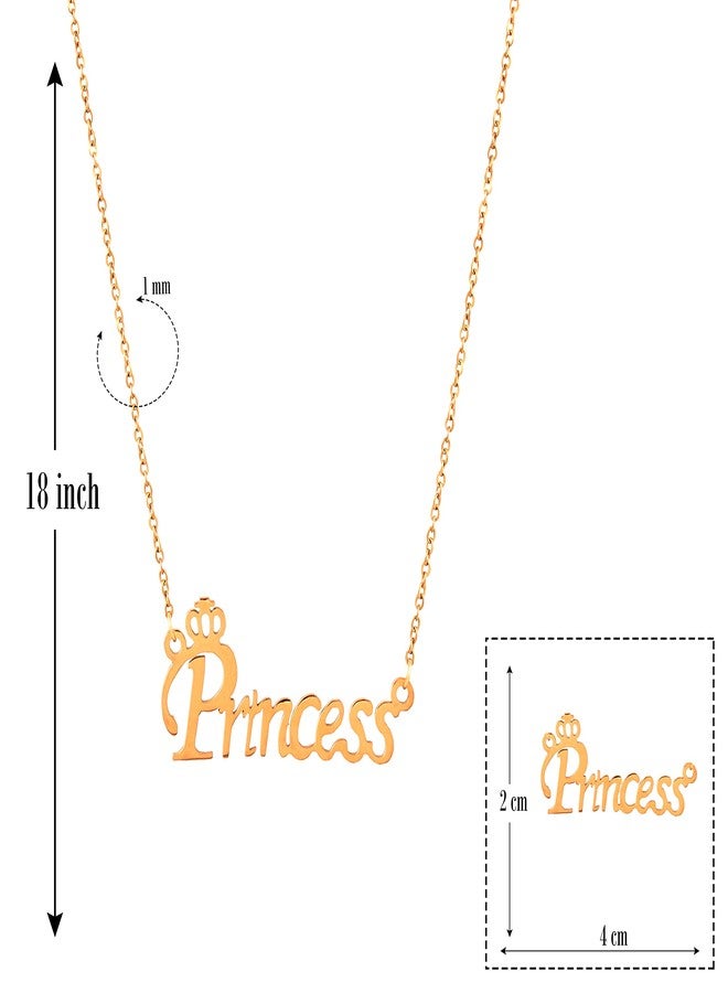 Thrillz Elegant Valentine Special Princess Pendant Best Gift Couple Gift Pendant Gift For Sister Fashion Jewellery - Image 5