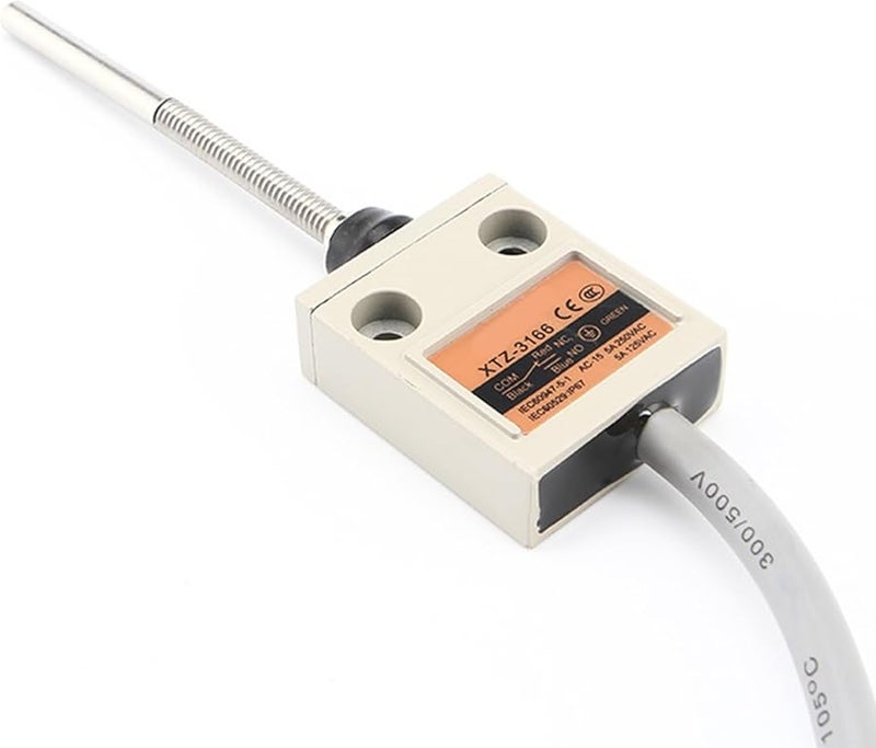 مفتاح حد عالي الحساسية مقاوم للماء بطول سلك 300 سم مع زنبرك لاستشعار الحركة في الآلات - Image 1