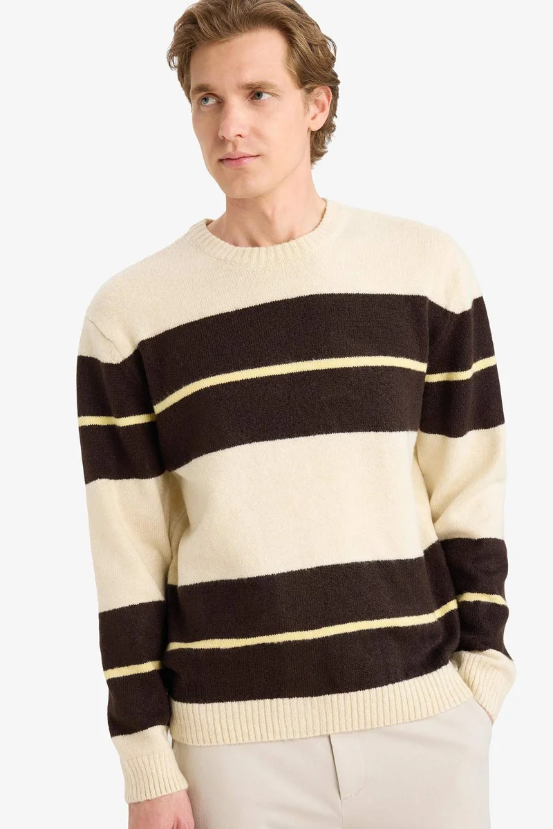 Defacto  Standard Fit Knitwear Pullover for Men | Best Price UAE