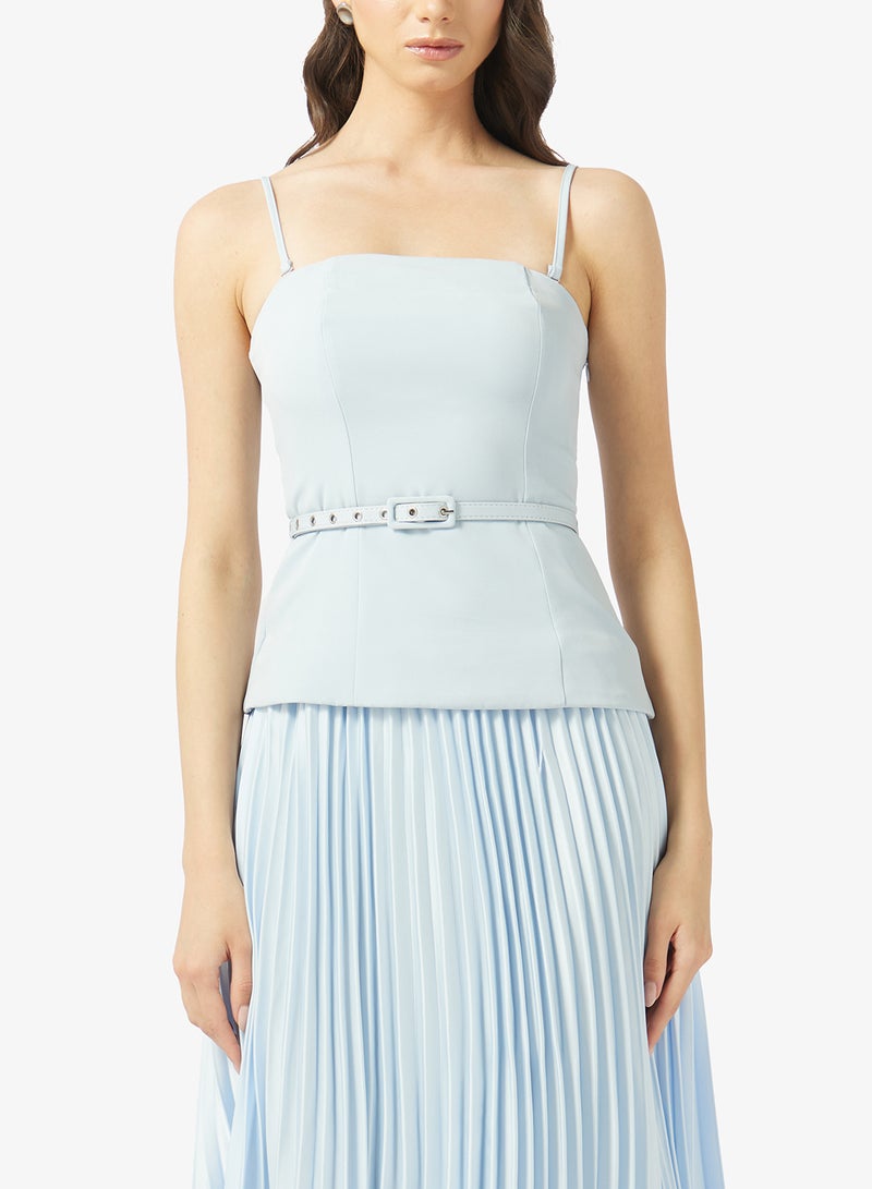 Style Cheat Bandeau Pleated Midi Dress - Image 3
