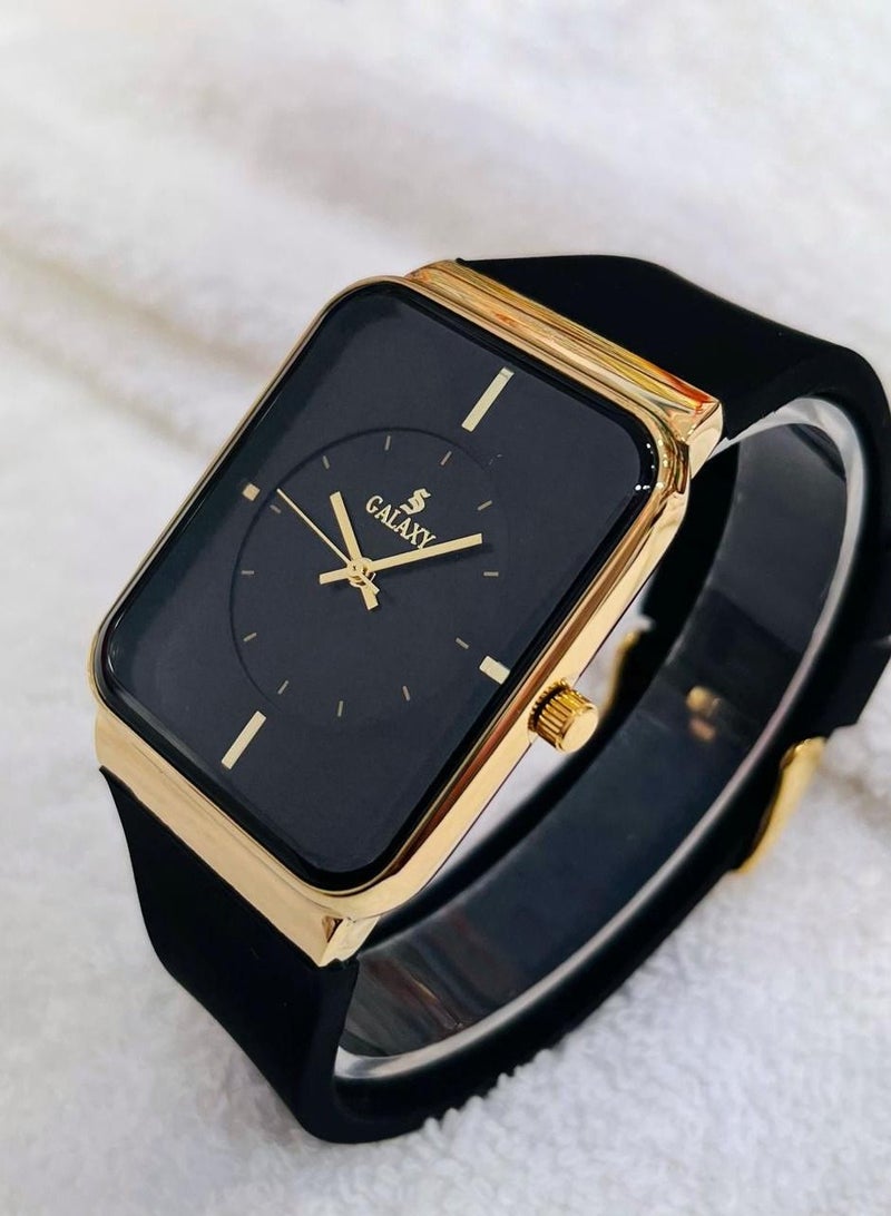 جالاكسي ساعة أزياء السيدات المربعة للنساء ساعة كوارتز نسائية فاخرة للمعصم