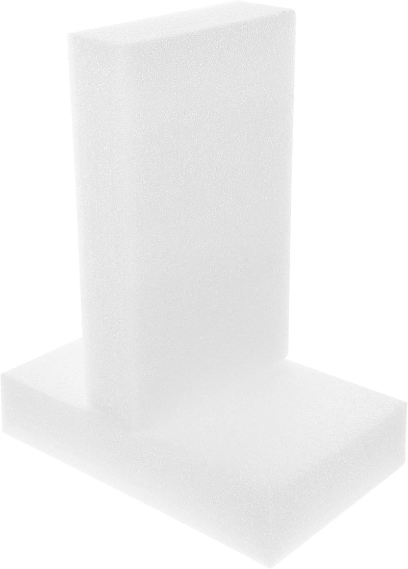 Operitacx White Pearl Foam Board Packing Inserts 250x150x50mm 2pcs Cushioning Foam Liners for Shipping and Craft Protection - Image 1