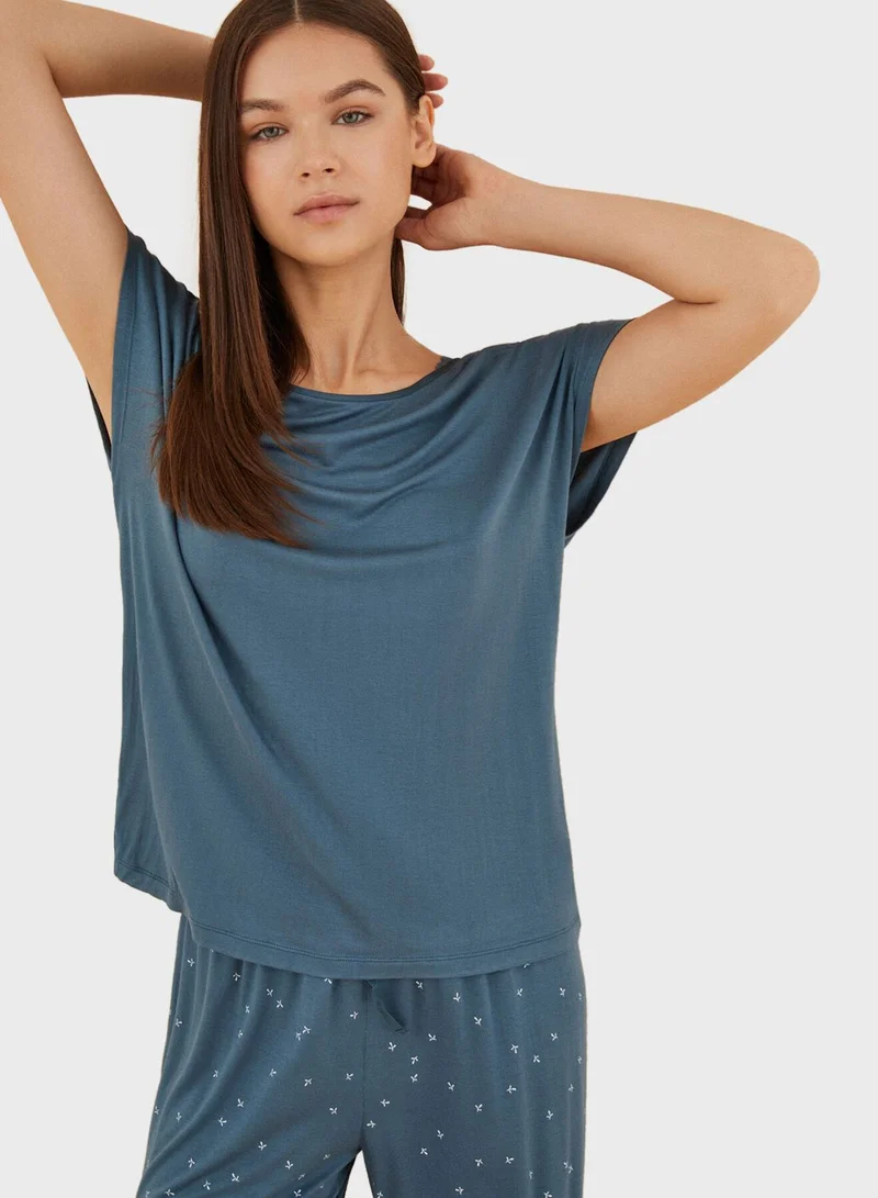 women'secret High Waist Printed Pyjamas