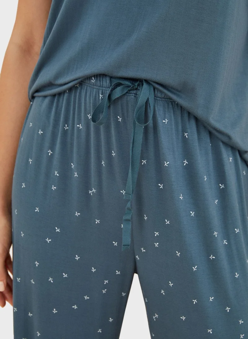 women'secret High Waist Printed Pyjamas