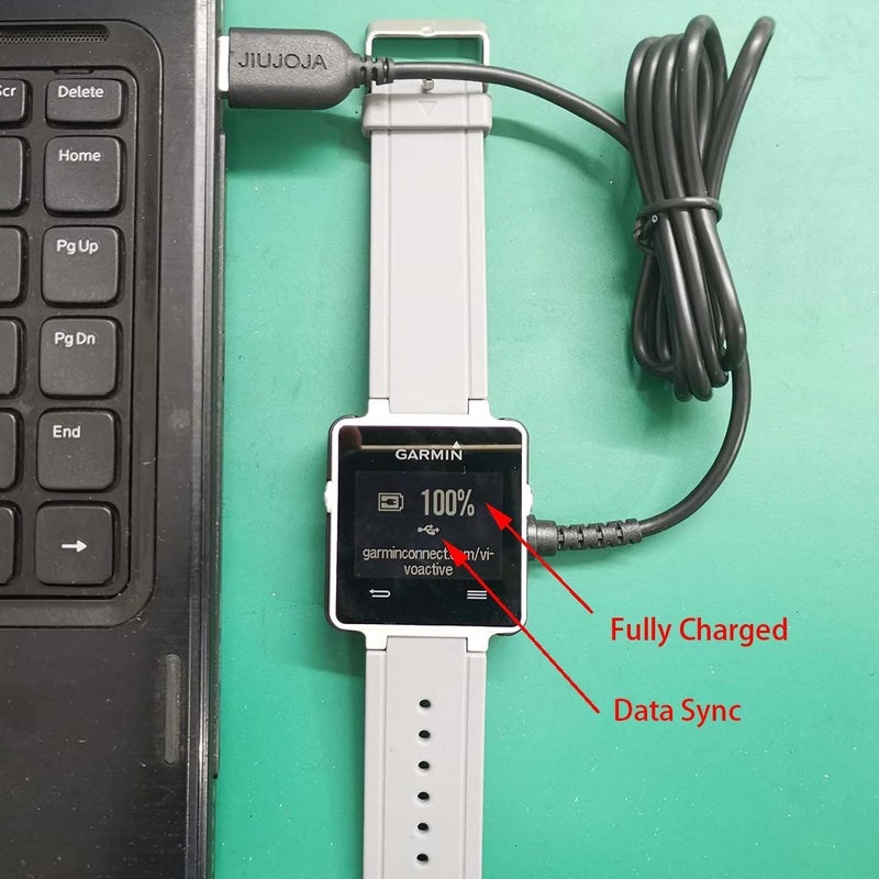 JIUJOJA Compatible with Garmin Vivoactive Charger, Replacement Charging Cradle Dock Synchronous Data for Garmin Vivoactive GPS Smart Watch - Image 2