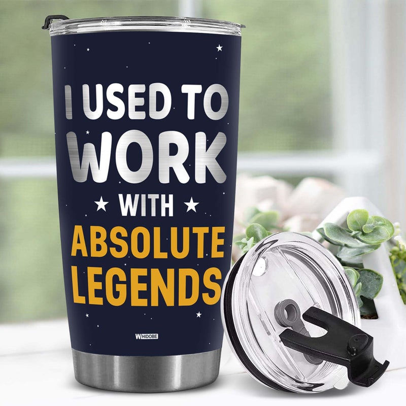 WHIDOBE Gift For Leaving Coworker - I Used To Work With Absolute Legend - Coworker Retirement - Christmas, Leaving Gifts for Boss, Colleague - Going Away, Farewell Goodbye Workplace Gift For Coworker - Image 2