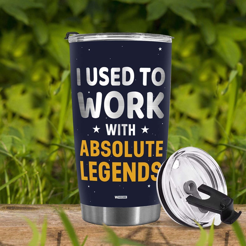 WHIDOBE Gift For Leaving Coworker - I Used To Work With Absolute Legend - Coworker Retirement - Christmas, Leaving Gifts for Boss, Colleague - Going Away, Farewell Goodbye Workplace Gift For Coworker - Image 3