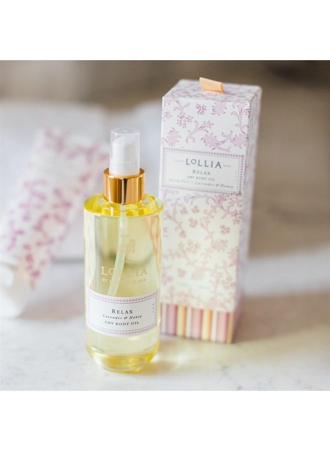 Lollia Relax Dry Body Oil, 6.8 Fl. Oz. – Lavender & Honey – Women's Body Oil, Scented Body Oil, Moisturizing Body Oil, Dry Body Oil for Women, For All Skin Types - Image 4