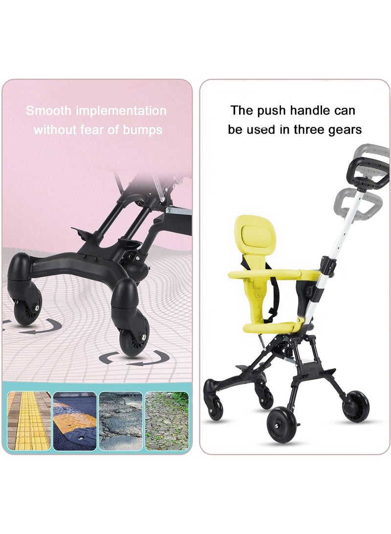 والالا عربة أطفال قابلة للطي وخفيفة الوزن وخفيفة الوزن وعربة أطفال وعربة أطفال وعربة طائرة وعربة سفر مزودة بعجلة 360 درجة ومظلة صن شاين ووسادة ودفع باتجاهين - Image 4