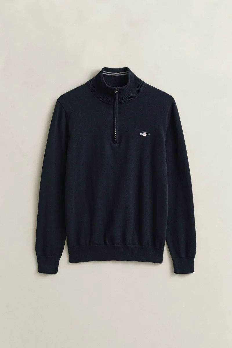 GANT  Classic Cotton Half Zip Sweater for Men | Best Price UAE
