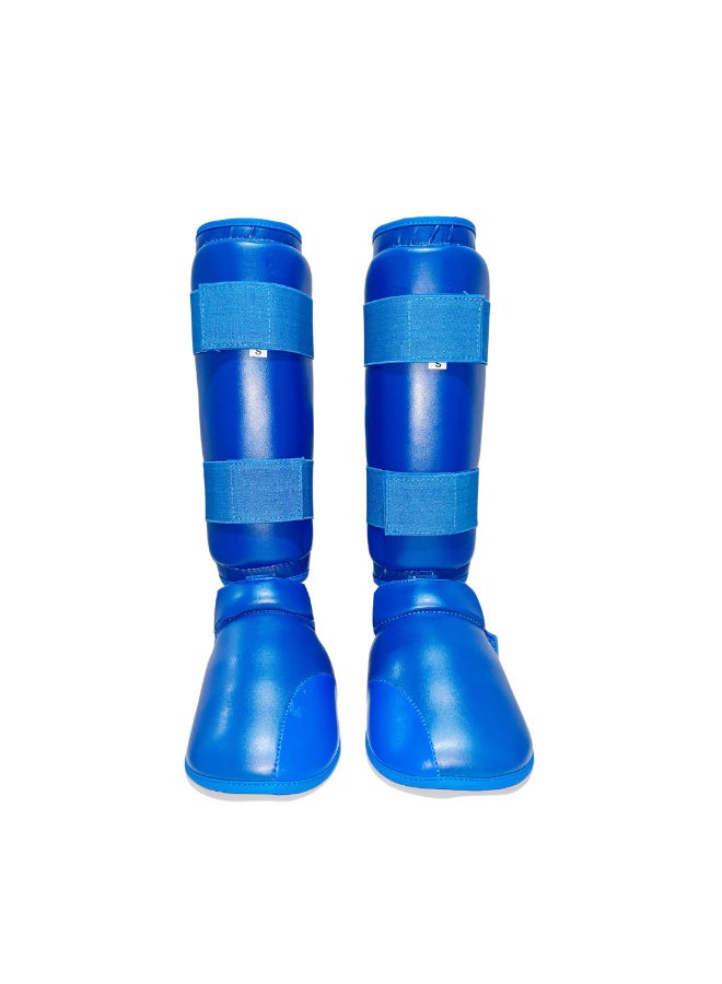 Tatsu PLAIN SHIN GUARD BLUE SMALL - Image 1