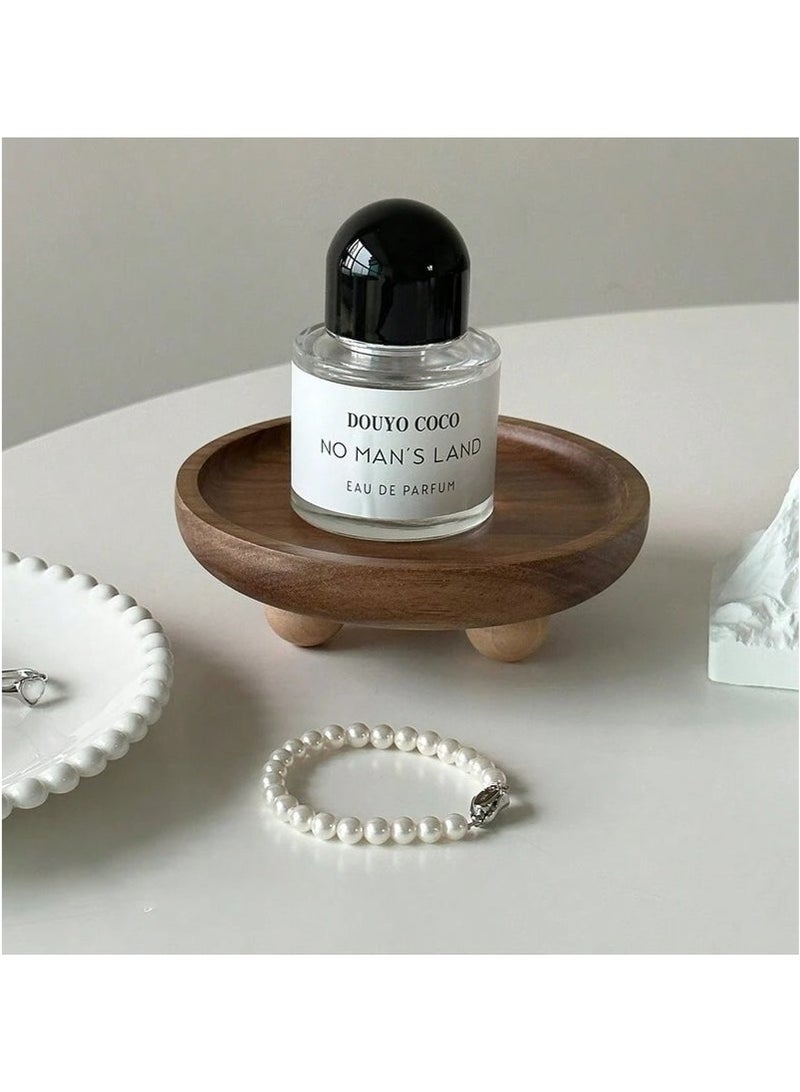 Bukela 2pc Retro Wooden Jewelry Tray, Fragrance Holder, Aromatherapy Tray, Entryway Key Catchall Tray, Home Decor Valentine Day - Image 4