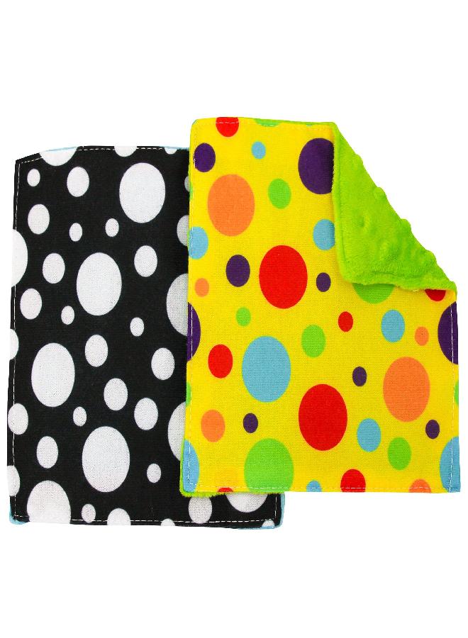 S&T INC. Crinkle Squares Baby Toys, 6 Inch x 6 Inch, Dots, 2 Pack - Image 5