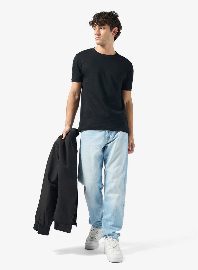 سفنتي فايف بيسيكس تي شيرت بقصة عادية - Image 4