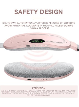 Electric Period Cramp Massager Vibrating Heating Belt for Menstrual Colic Relief - view 2