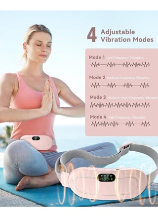 Electric Period Cramp Massager Vibrating Heating Belt for Menstrual Colic Relief - view 4