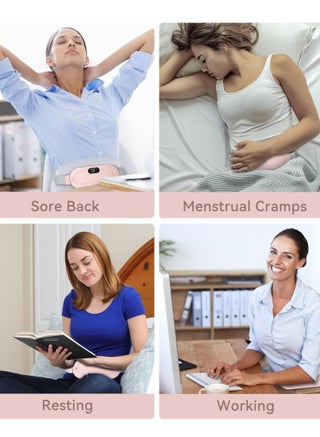 Electric Period Cramp Massager Vibrating Heating Belt for Menstrual Colic Relief - view 5