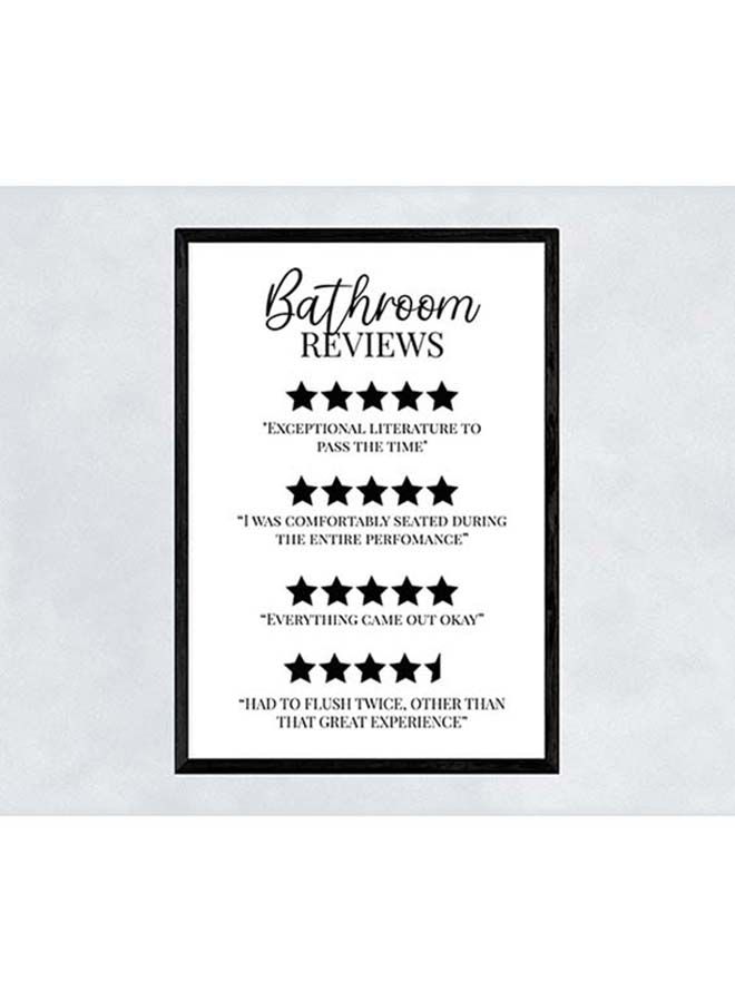 Boomah Accessories Funny Bathroom Quote - " Wash Your Hands " Poster With Frame 30x40 cm 