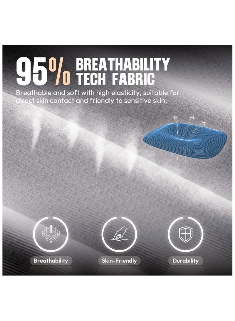 Chulovs Gaming Chair – Spring-Loaded Fabric Seat, Ergonomic High-Back with Footrest & Lumbar Support, Swivel Function for Office & Gaming Comfort - Image 3