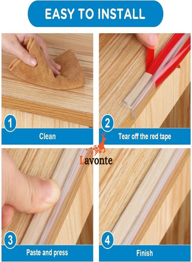Lavonte Silicone Edge Protector Strip, Baby Proofing Edge & Corner Guard, Child Safety Cushion for Furniture, Desks, Sharp Corners - Soft & Durable for Kids (3-Meter) - Image 5