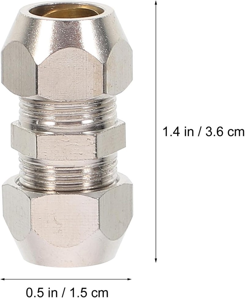 4pcs Pneumatic Copper Push-to-connect Tube Fittings 10mm Trachea Connectors Quick-connect Air Pipe Fittings for Industrial Pneumatic Tubing - Image 2